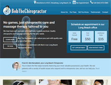Tablet Screenshot of bobthechiropractor.com